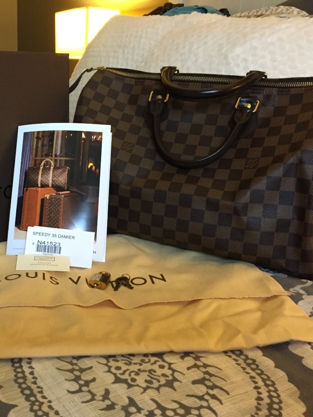 Louis Vuitton Speedy 35 Damien Ebene - Picture 1 of 1